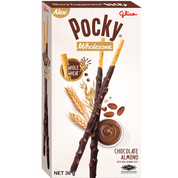 POCKY Wholesome Chocolate Almond 36g