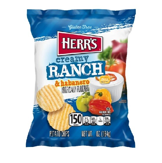 HERR'S Creamy Ranch & Habanero 170g