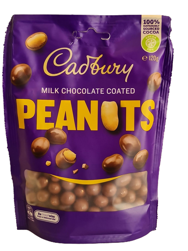 Cadbury milk chocolate coated peanuts pouch 120g