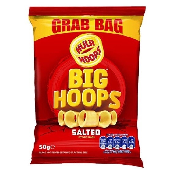 HULA HOOPS Big Hoops Salted 50g