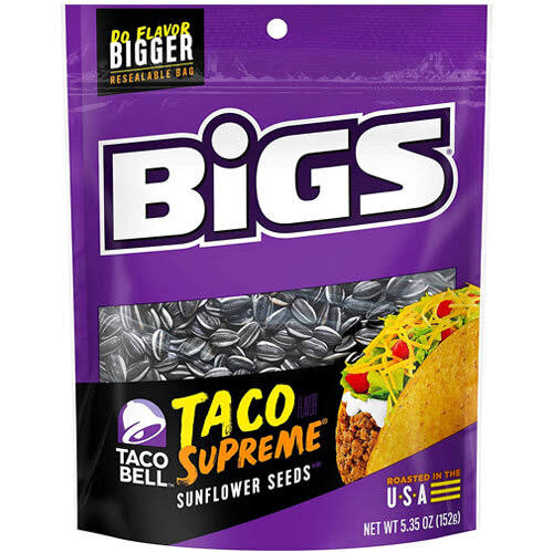 BIGS Taco Bell Taco Supreme Sunflower Seeds 152g