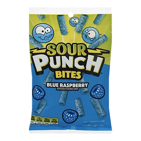 SOUR PUNCH Bites Blue Raspberry 142g