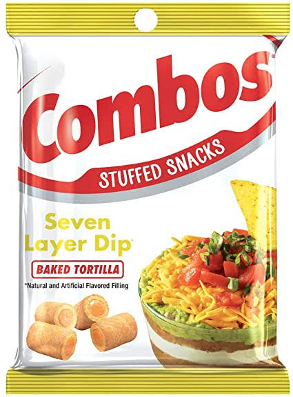 COMBOS Stuffed Snack Seven Layer Dip Baked Tortilla 178.6g