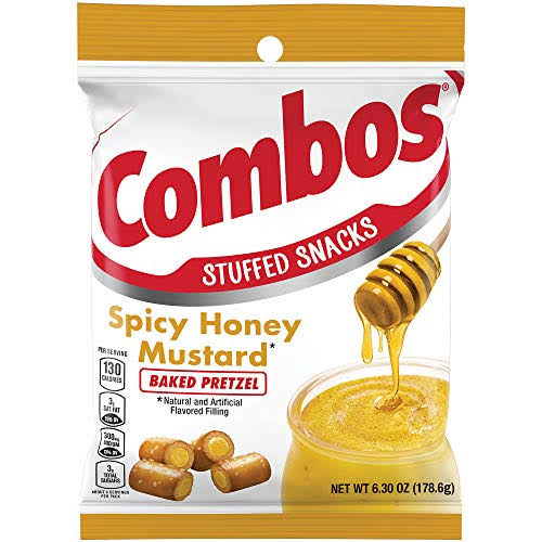 COMBOS Stuffed Snack Spicy Honey Mustard Baked Pretzel 178.6g