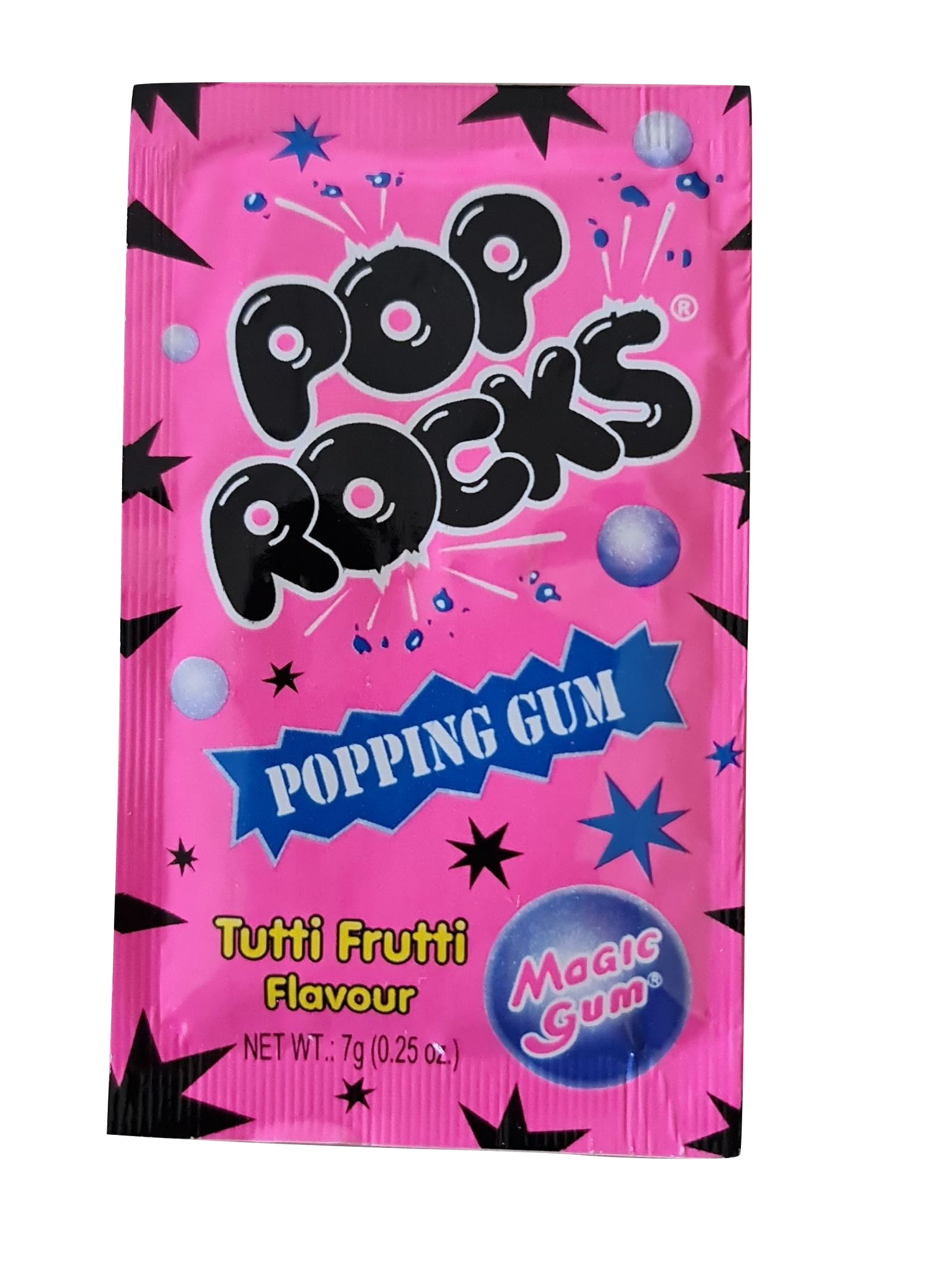 POP ROCKS Popping Candy Gum Tutti Frutti Flavour 7g
