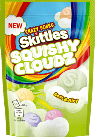 Skittles crazy sours squishy cloudz 94g