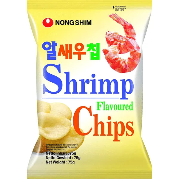 NONGSHIM SHRIMP FLAVOURED CHIPS 75G