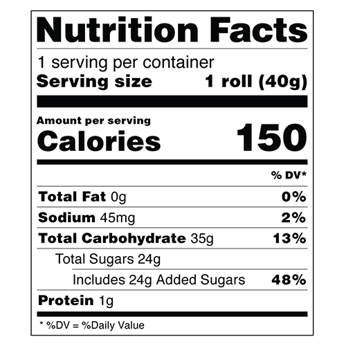 PUSH POP Gummy Roll 40g