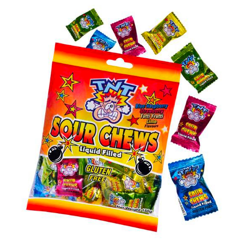 TNT Sour Chews Liquid Filled 150g