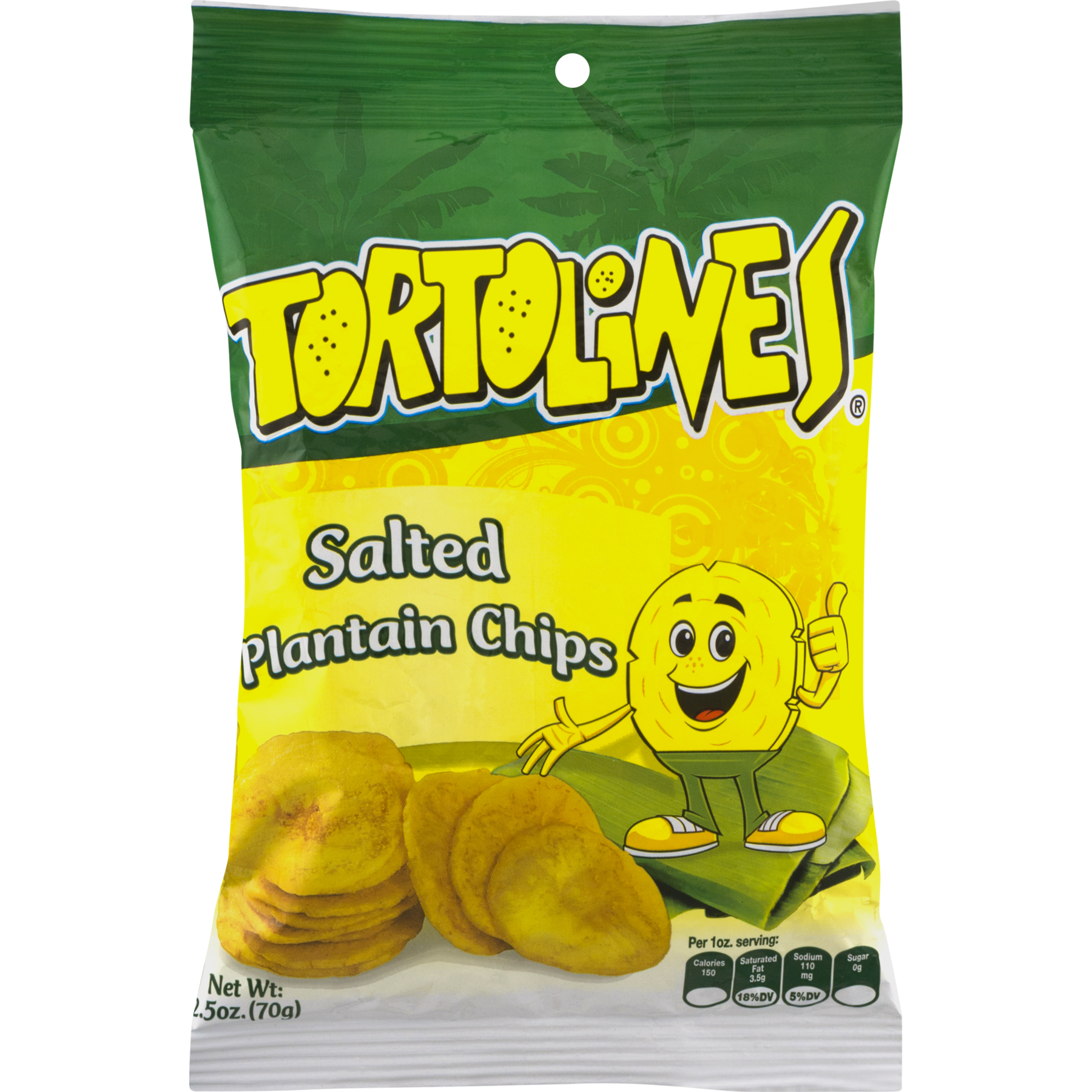 TORTOLINES Salted Plantain Chips 70g