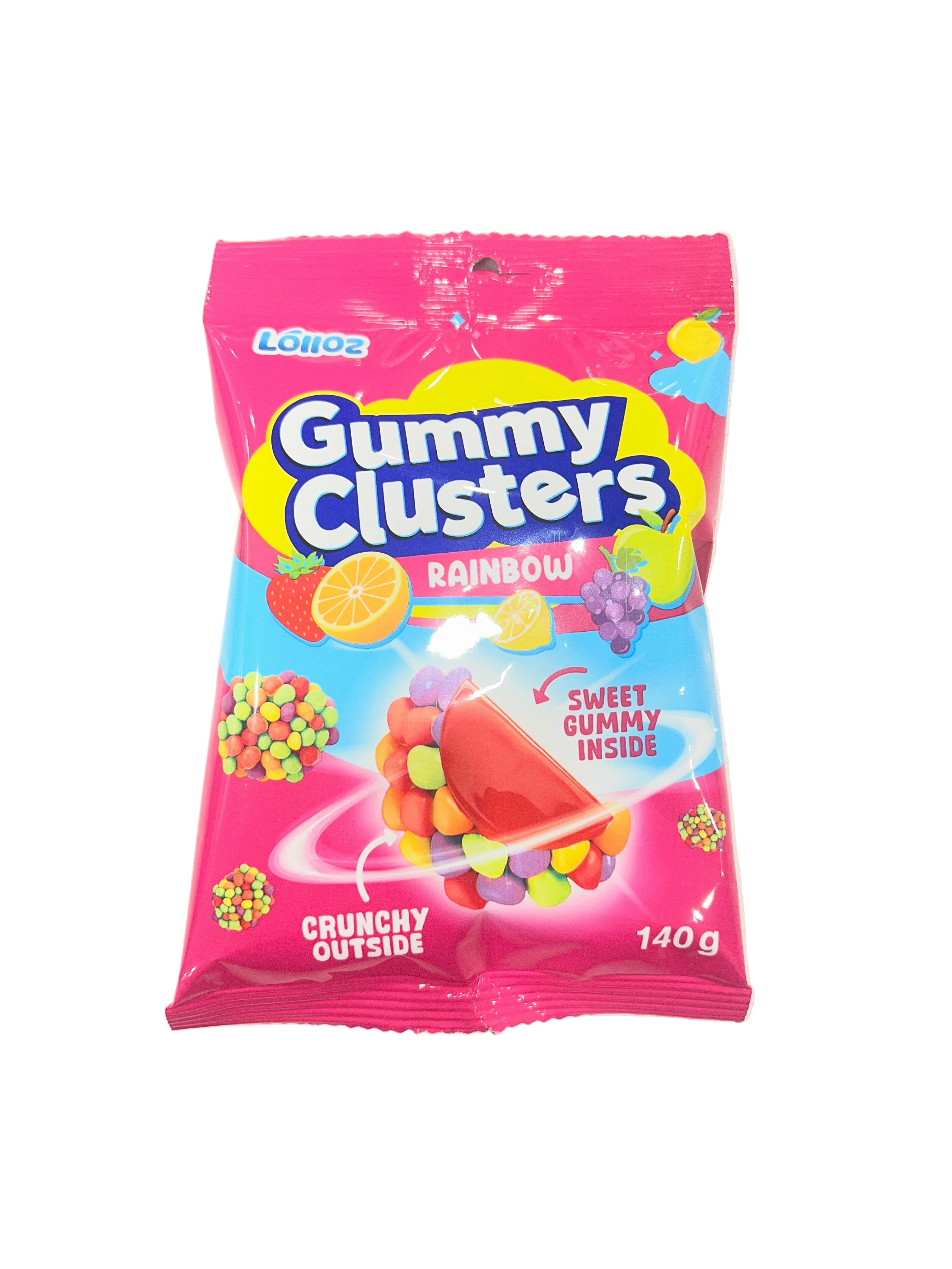 Lolloz Gummy Clusters Rainbow 140g