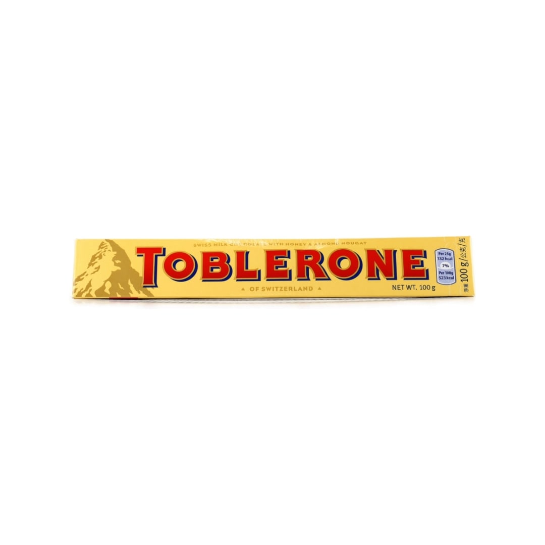 TOBLERONE Milk Chocolate With Honey & Almond Nougat 100g