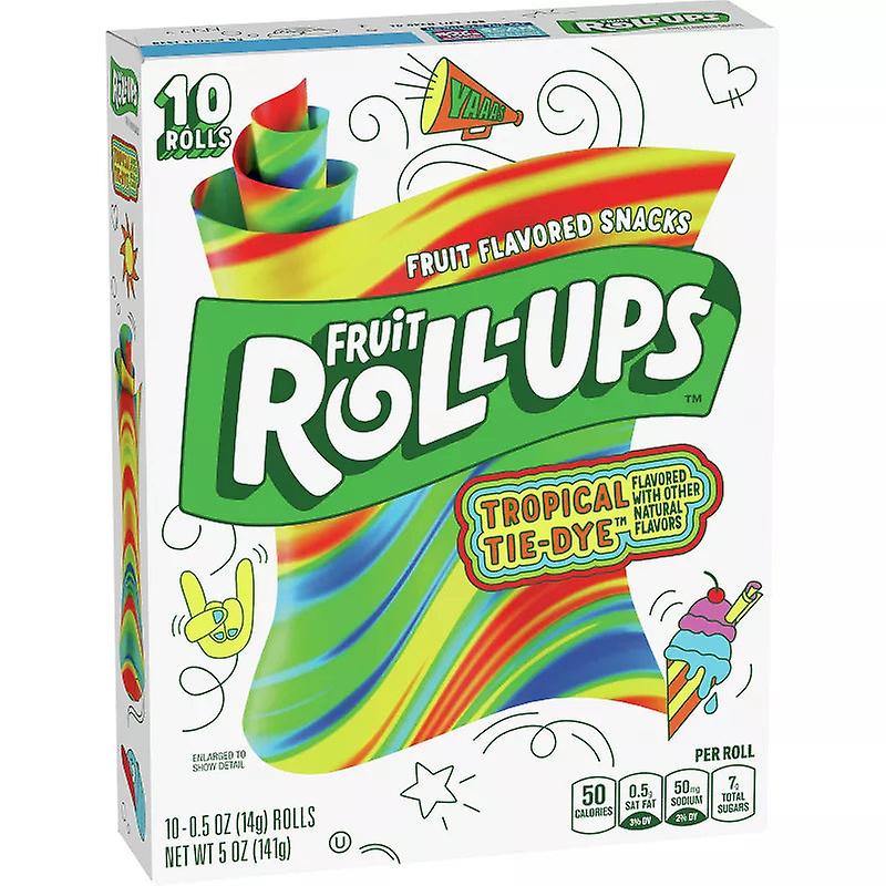 FRUIT ROLL-UPS Tropical Tie-Dye 141g