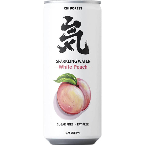 Chi Forest Sparkling Water White Peach 330ml
