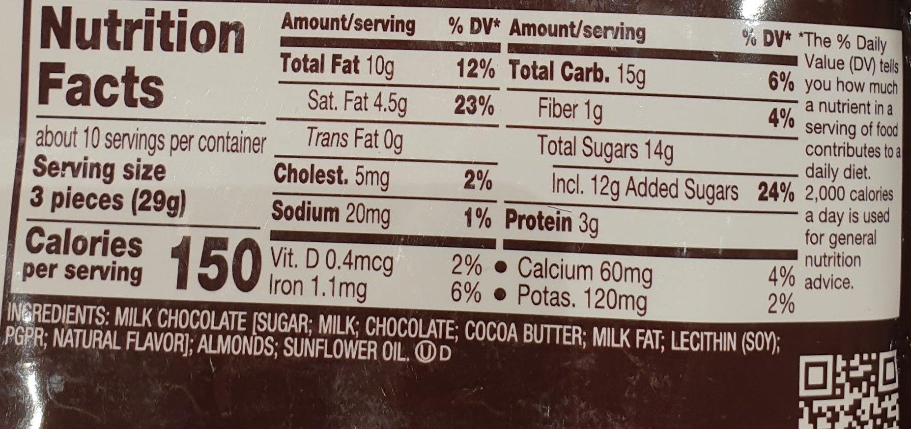 HERSHEY'S Nuggets Milk Chocolate Almonds Share Pack 286g