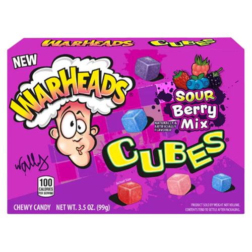 Warheads Sour Berry Mix Cubes Theatre Box 99g