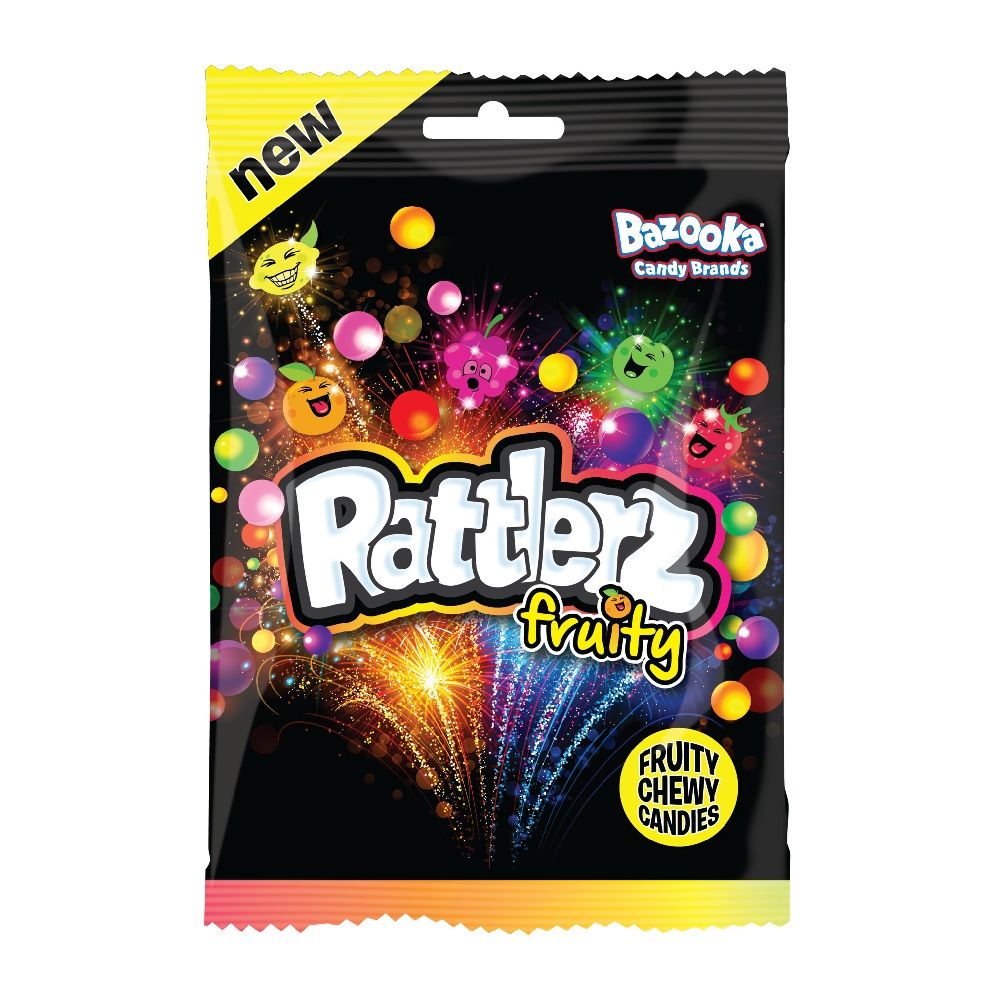 BAZOOKA Rattlez Fruity Chewy Candy 120g