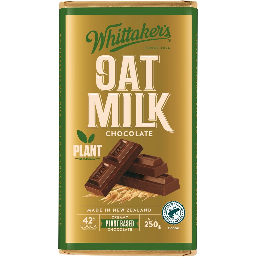 WHITTAKER'S Oat Milk Plant Based Chocolate 250g