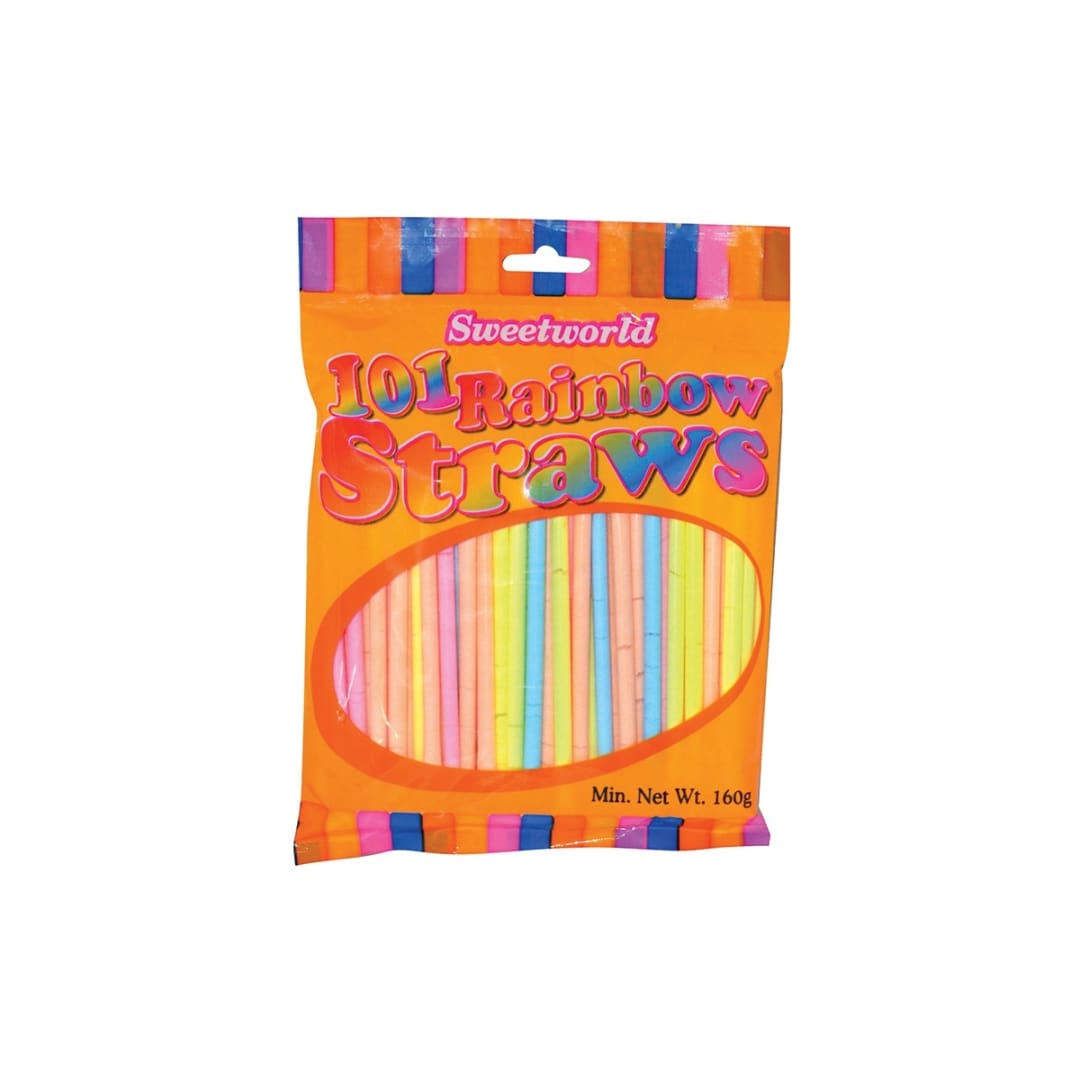 SWEETWORLD Rainbow Straws 160g