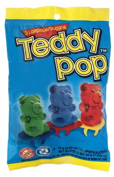 TEDDY POP Ring Lollipop 3 count