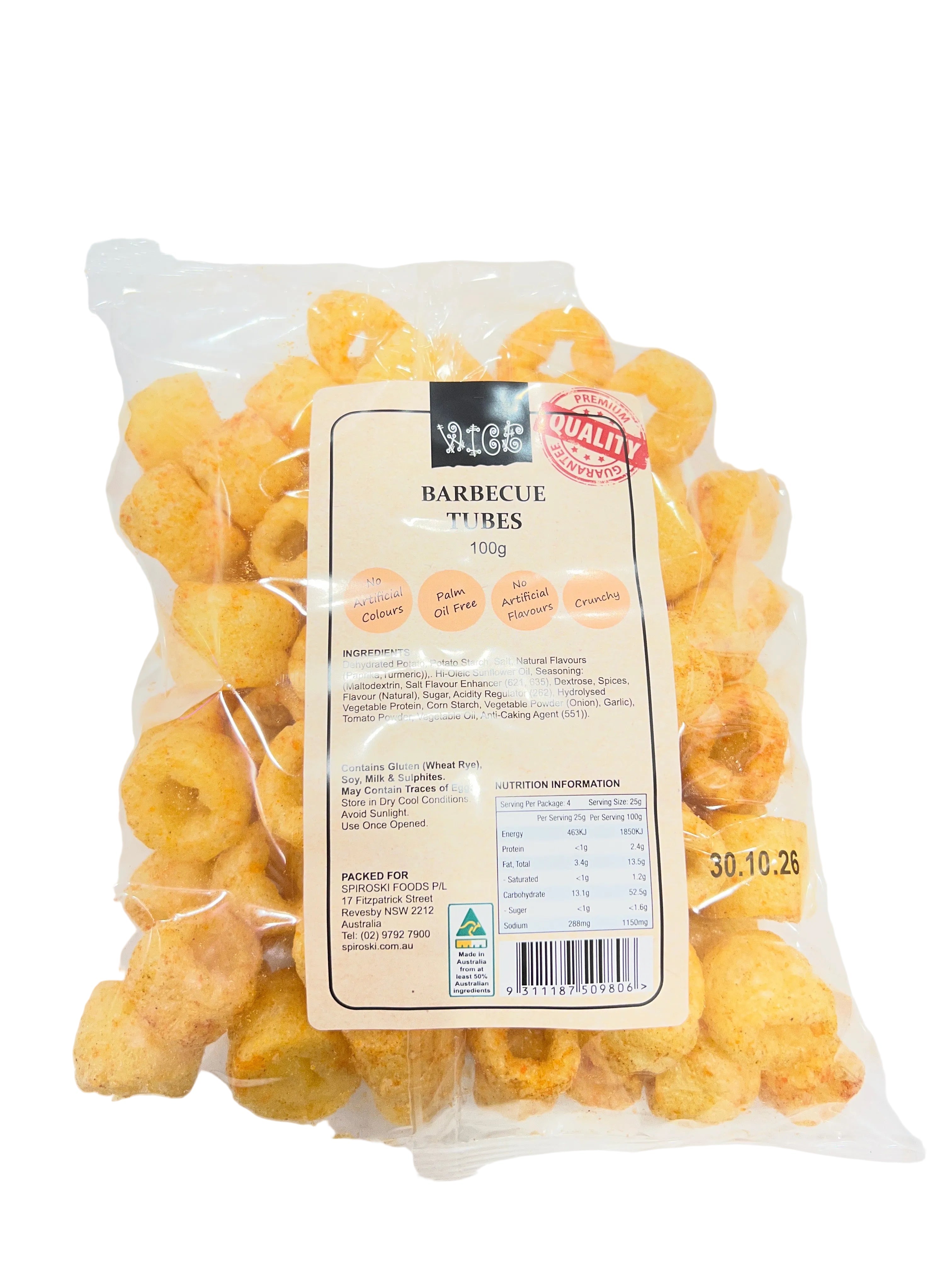 Wice BBQ Tubes 100g