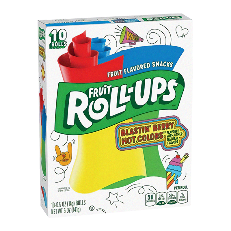 FRUIT ROLL-UPS Blastin' Berry Hot Colors 141g