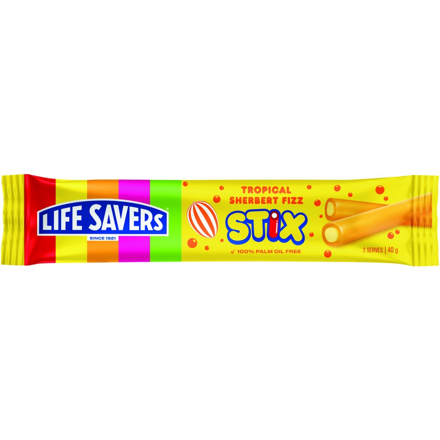 LIFESAVERS Tropical Sherbert Fizz Stix 40g