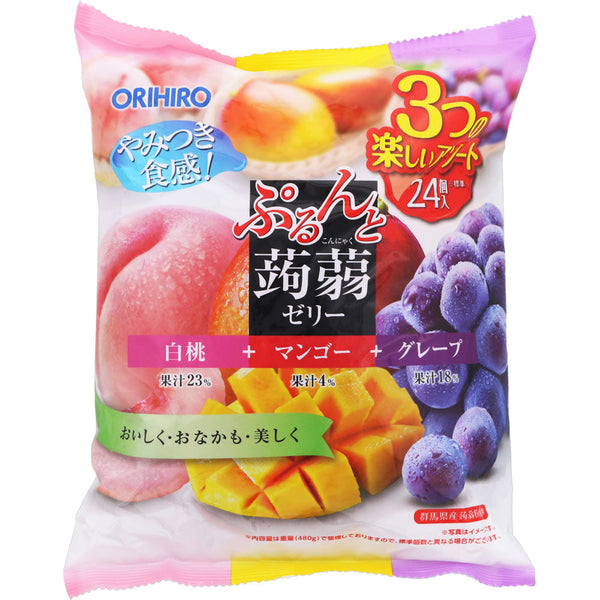 Orihiro Konjac Jelly Peach+Mango+Grape 480g