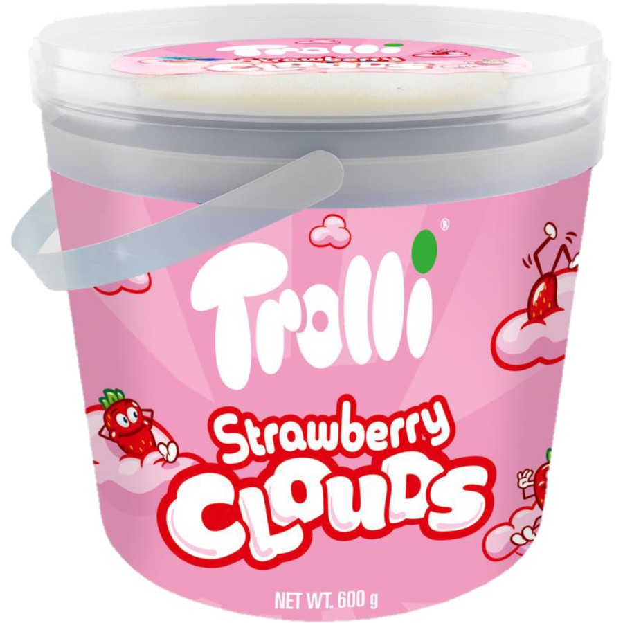 TROLLI Strawberry Clouds Bucket 625g