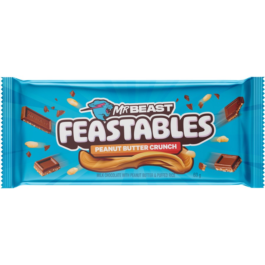 Mr Beast Feastables Peanut Butter Crunch 60g