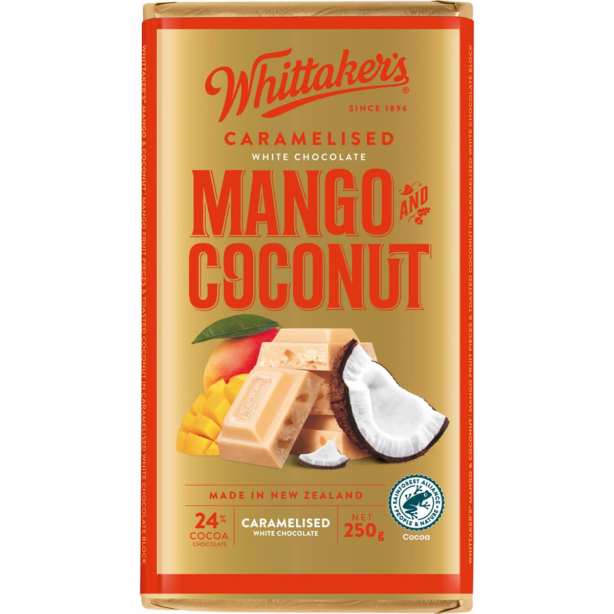 Whittaker's Mango And Coconut 250g