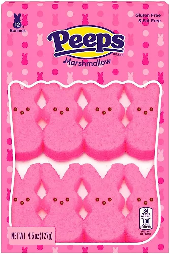 Peeps Marshmallow Pink Bunnies 127g