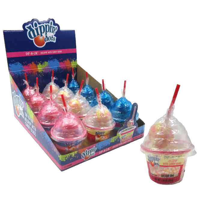 Dippin' Dots Dip-n-lik Lollipop with Candy Beads 38g