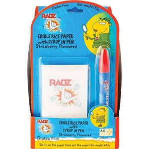 RADZ EDIBLE RICE PAPER WITH SYRUP IN PEN 23g