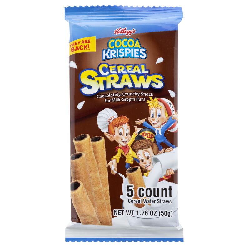 KELLOGG'S COCOA KRISPIES CEREAL STRAWS 50g