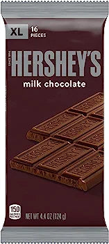 Hershey Milk Chocolate XL 16pieces 124g