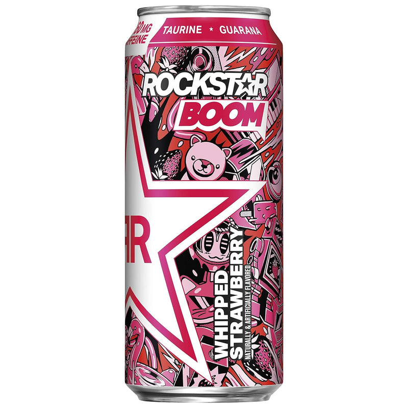 ROCKSTAR Boom whipped Strawberry 473ml