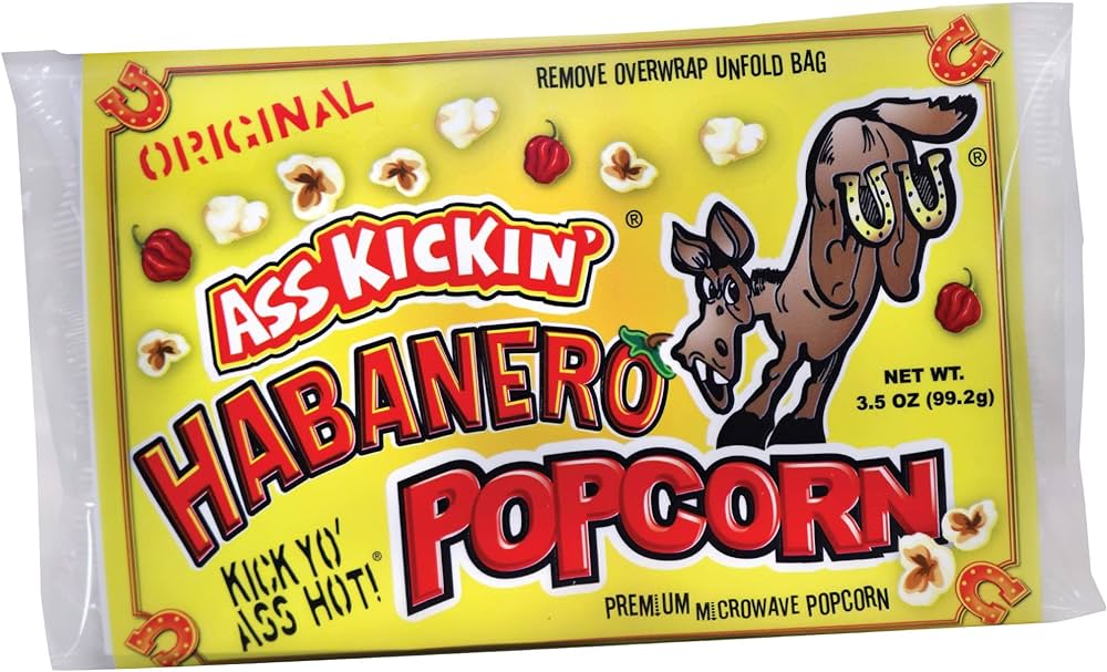 ASS KICKIN' Habanero Popcorn 99.2g