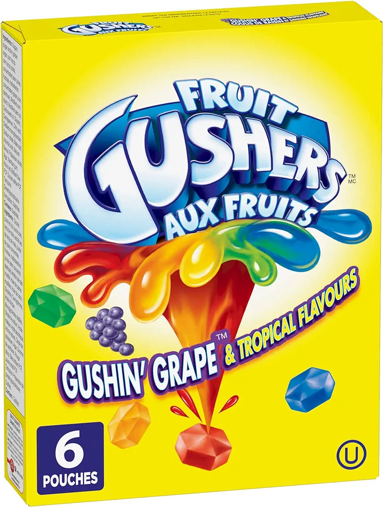 FRUIT GUSHERS AUX FRUITS VARIETY PACK 138g