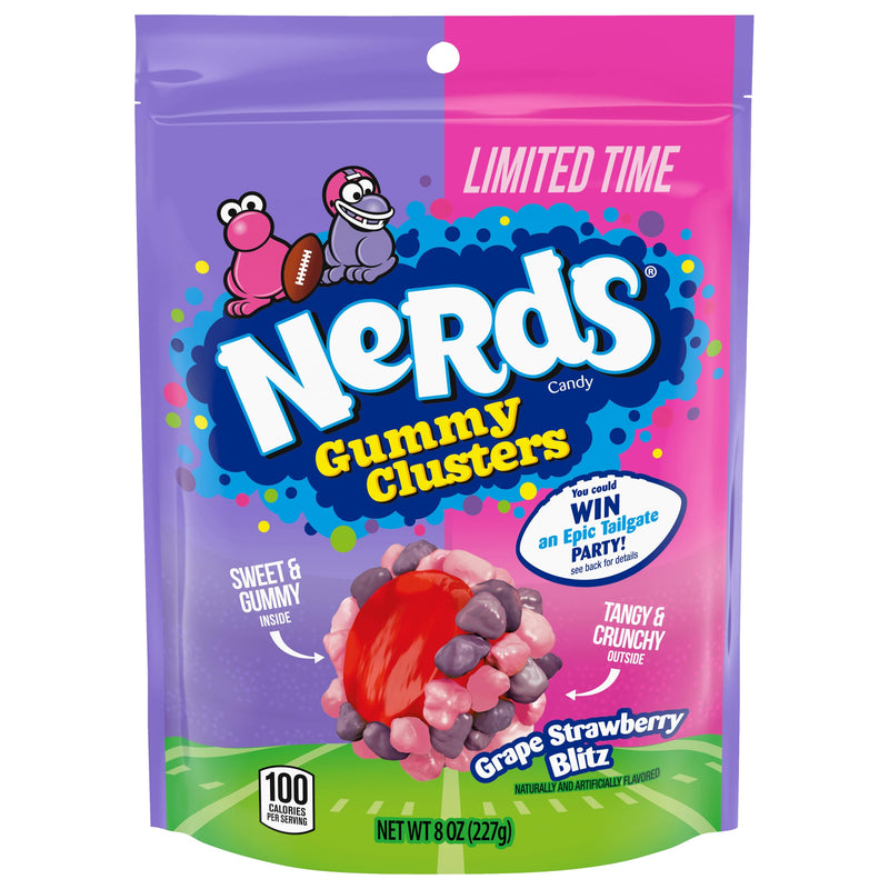 NERDS Gummy Clusters Grape Strawberry Blitz limited edition 227g