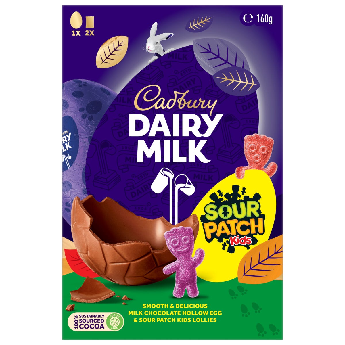 CADBURY Dairy Milk Sour Patch Kids Egg 160g