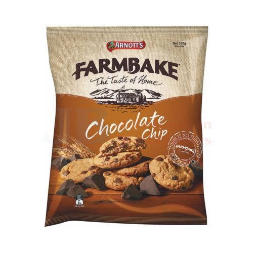 ARNOTT'S Farmbake Chocolate Chip Cookie 310g