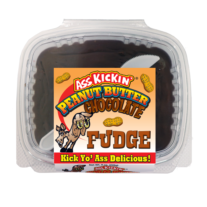 ASS KICKIN' Peanut Butter Chocolate Fudge 226g