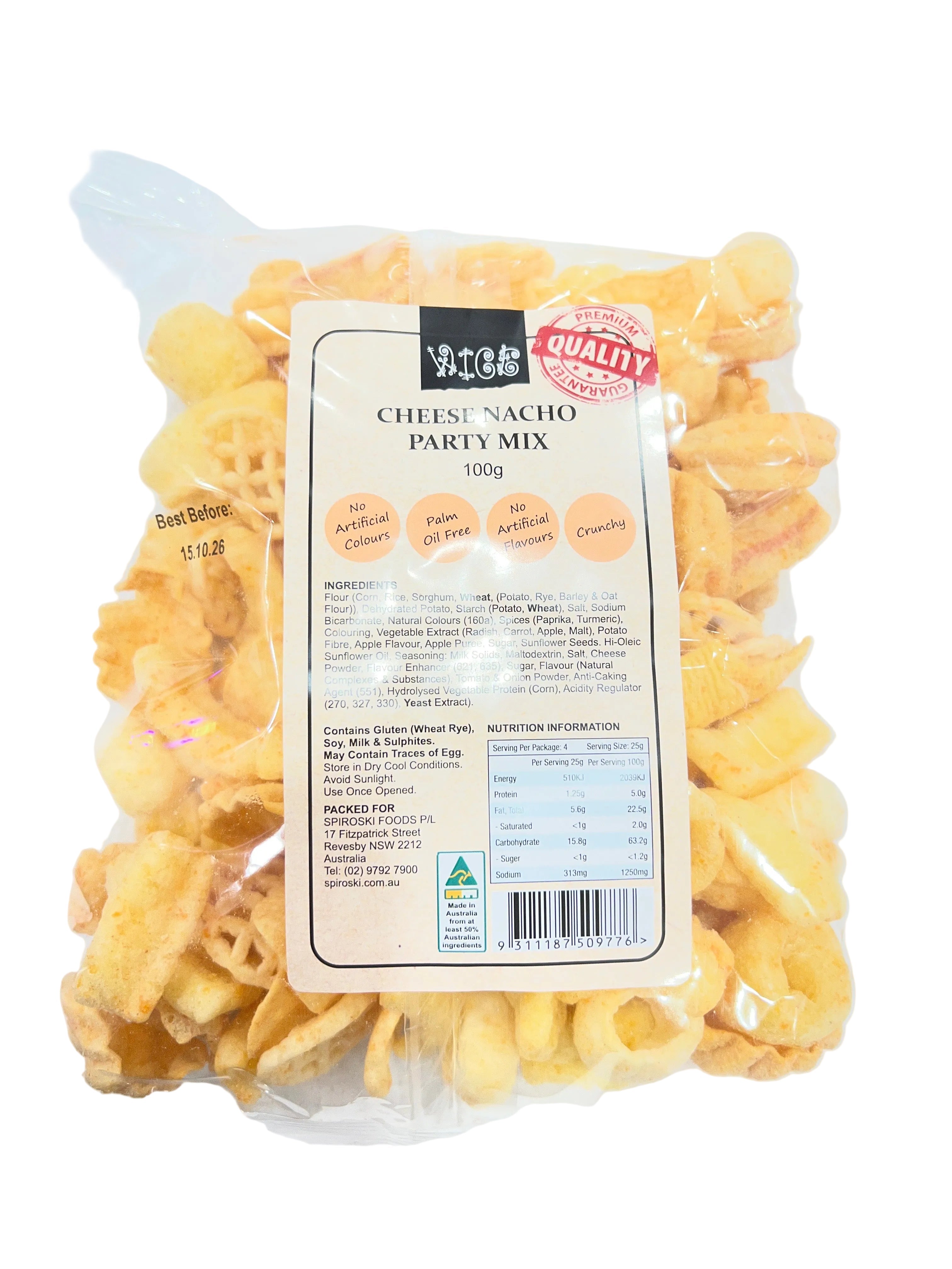 Wice Cheese Nacho Party Mix 100g