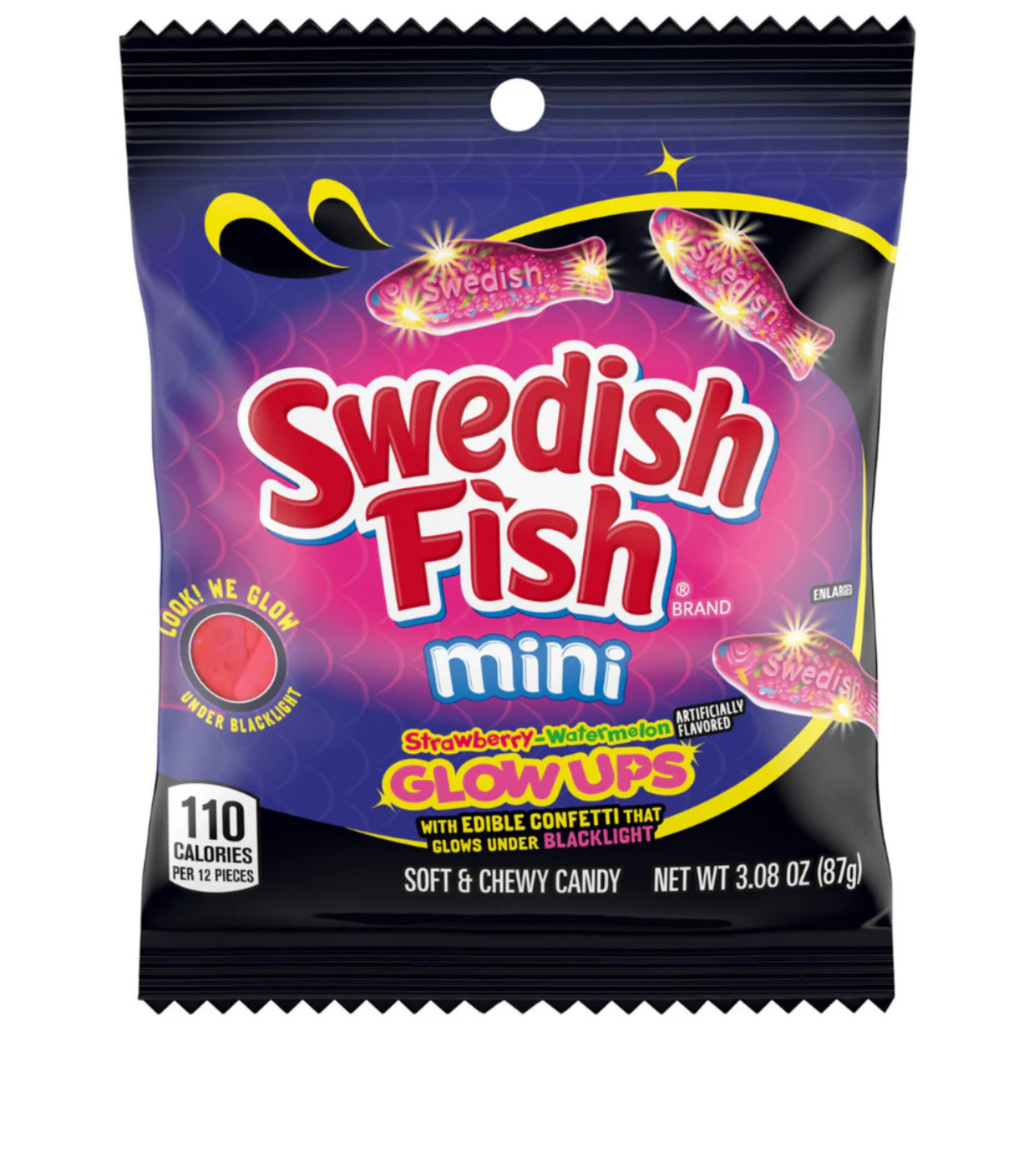 Swedish Fish Mini Glowup 87g