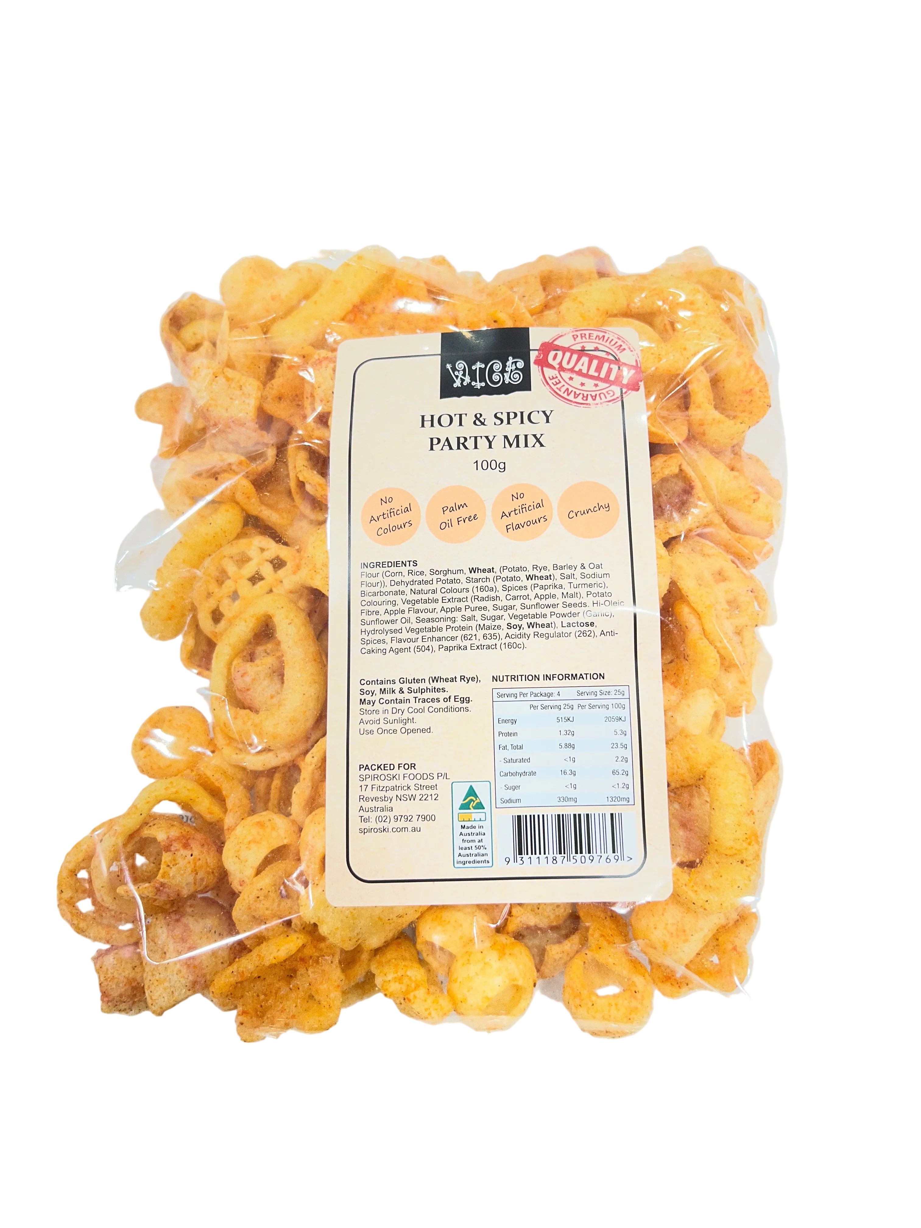 Wice Hot & Spicy Party Mix 100g