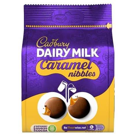 CADBURY DAIRY MILK CARAMEL NIBBLES 95G