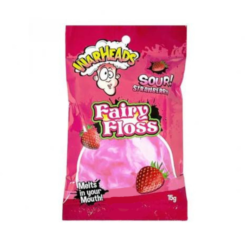 WARHEADS Fairy Floss Sour Strawberry 15g