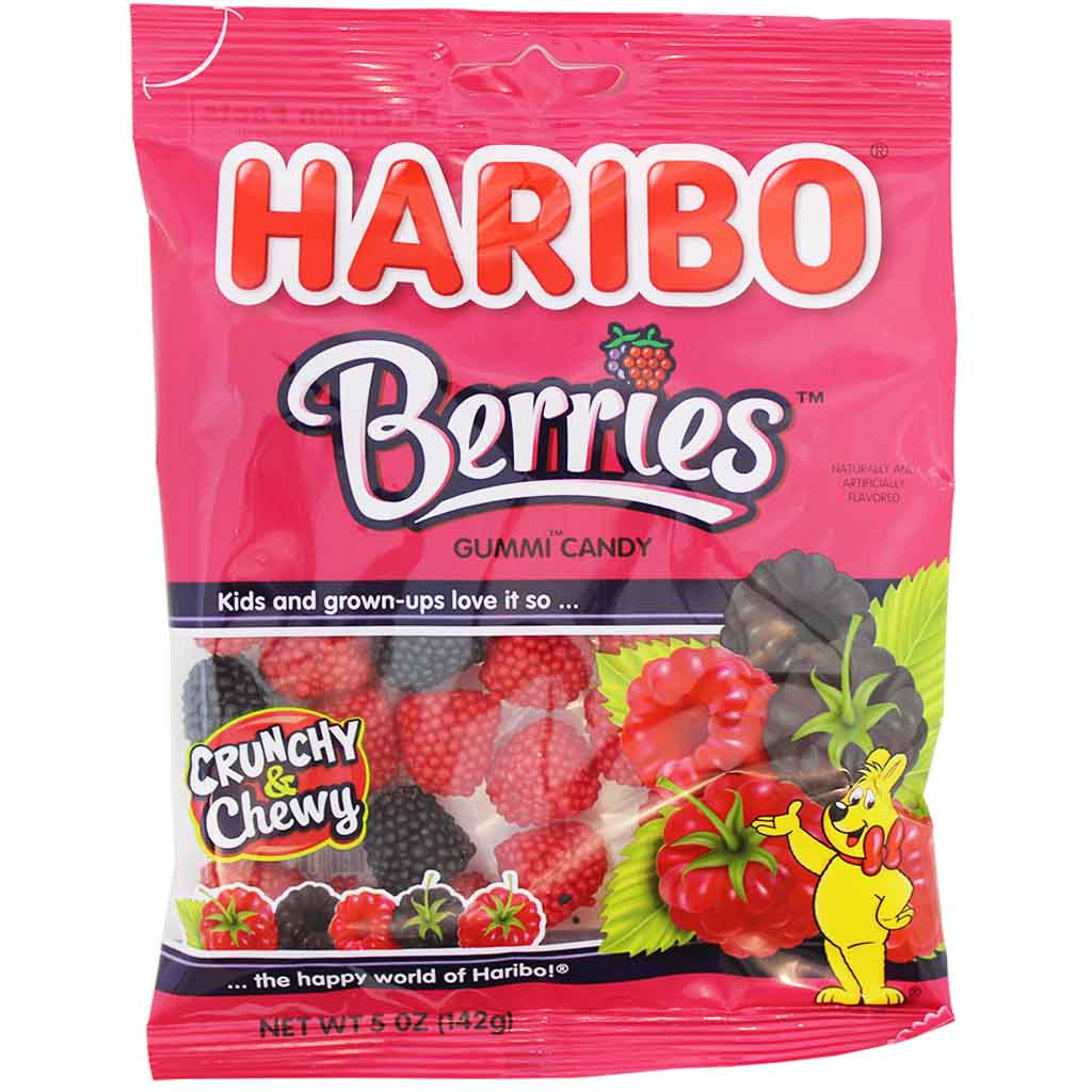 HARIBO Crunchy & Chewy Berries 142 g