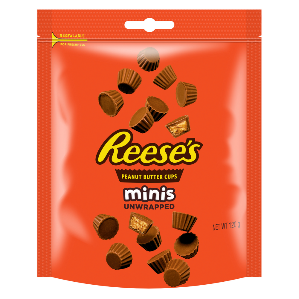 Reeses Peanut Butter cups Minis Unwrapped 120g